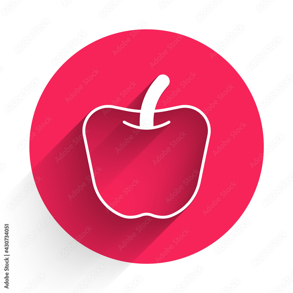 White Apple icon isolated White background. Excess weight. Healthy diet menu. Fitness diet apple. Re