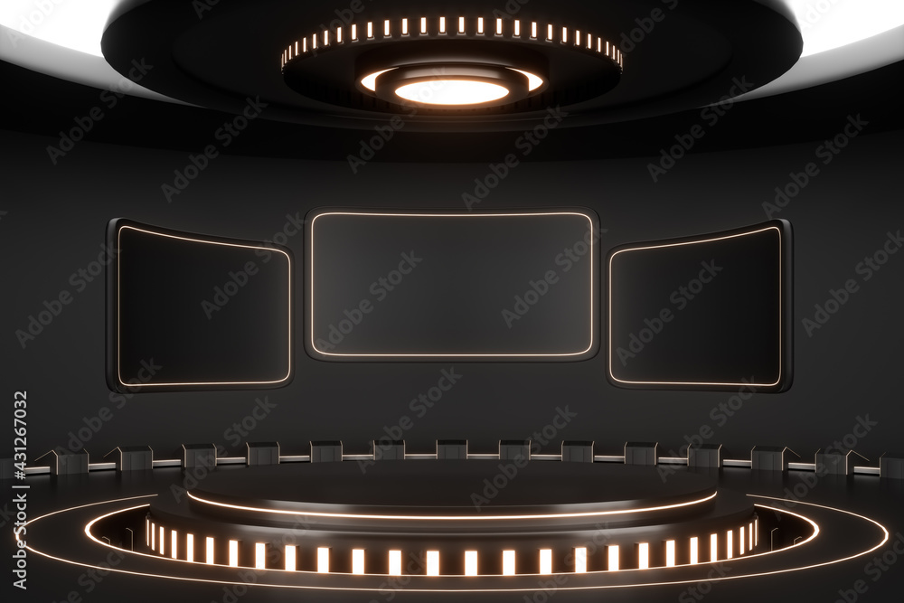 3D rendered lighting technology background