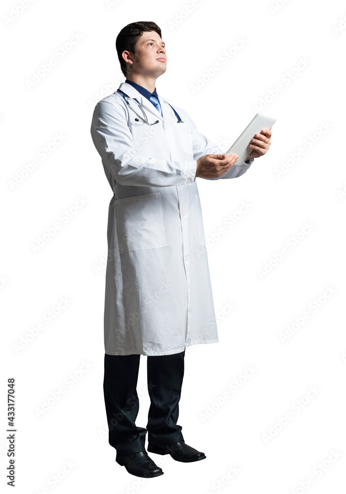 doctor with a tablet computer