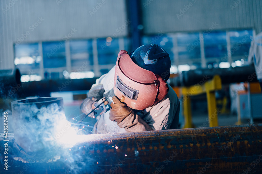 worker working in factory