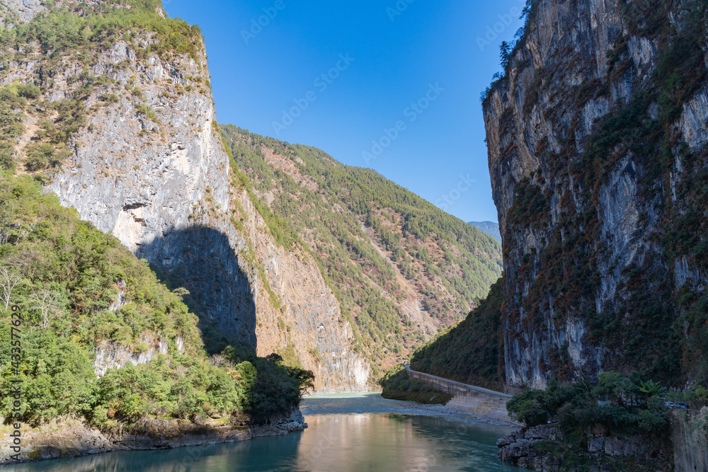 river in the mountains