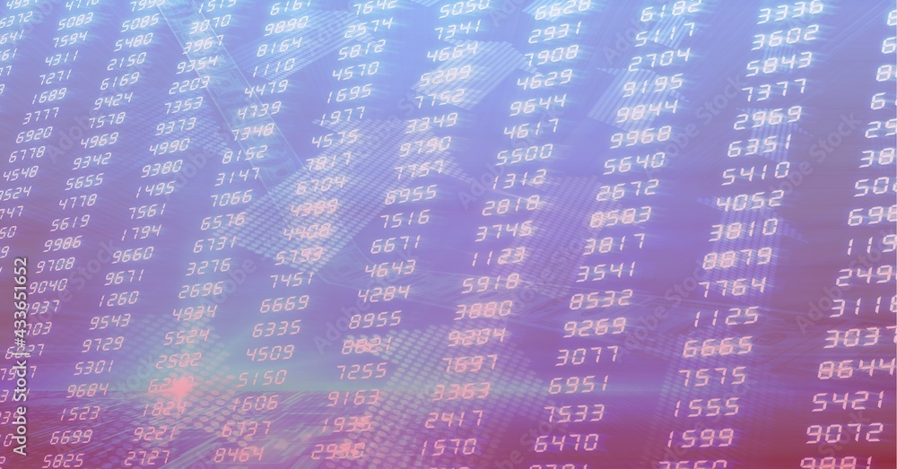 Composition of financial data processing over stock exchange readings