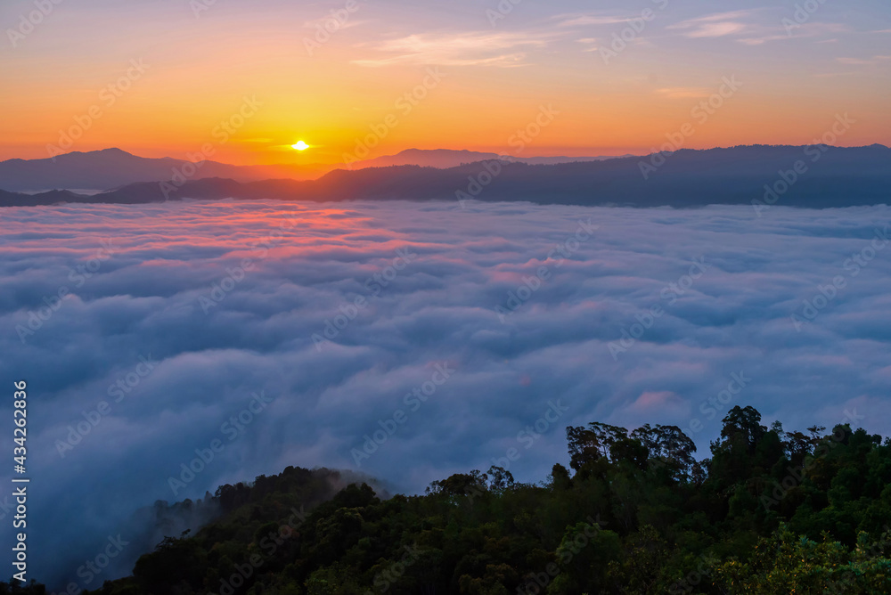 Landscape pictures of attractions in Yala Province, Southern Thailand The whole milky way Beautiful 