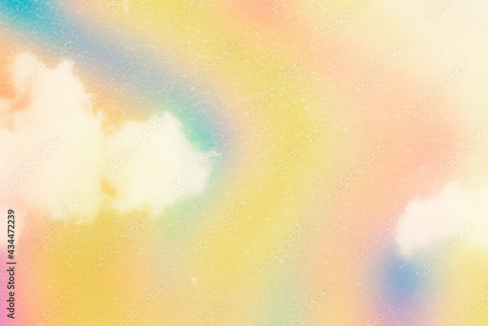 Yellow pastel aesthetic abstract cloudscape wallpaper