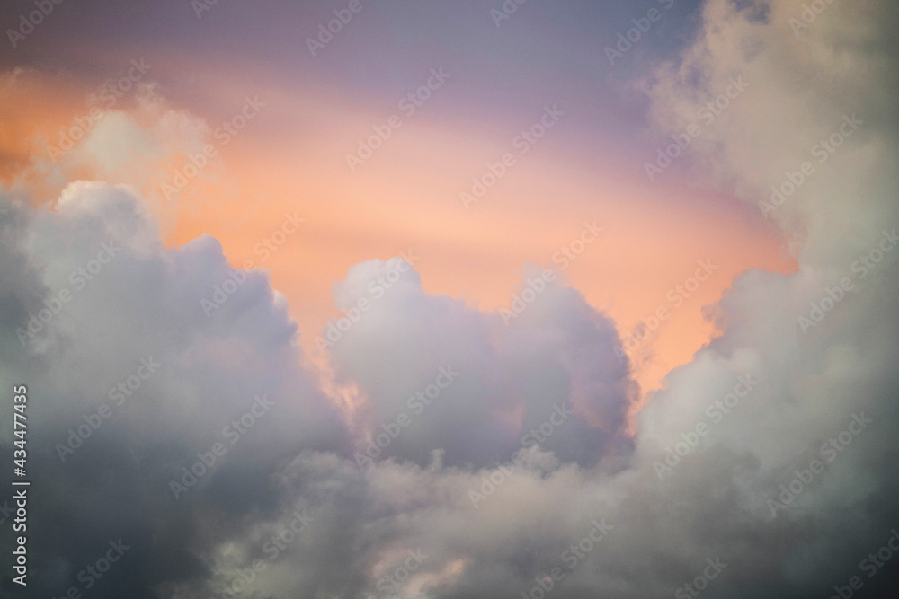 Pastel cloudy sky background