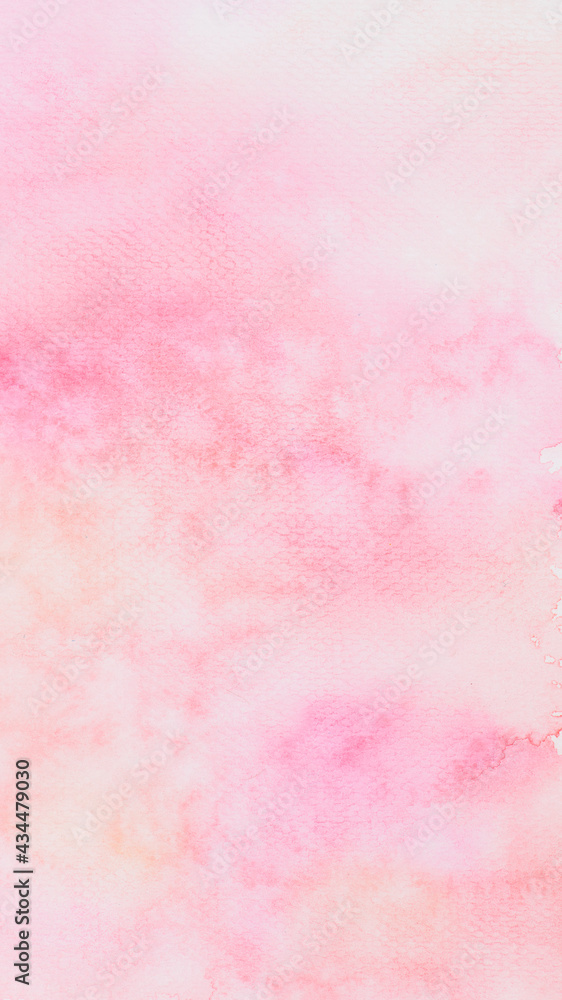 Abstract pink watercolor textured phone background