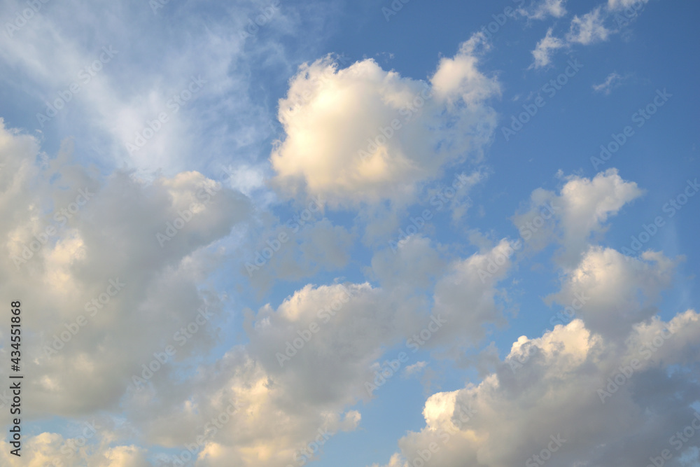 blue sky with clouds