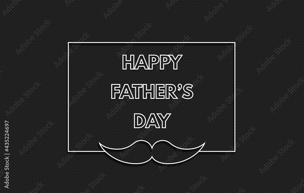 Happy Fathers Day Poster Card Background Vector Illustration