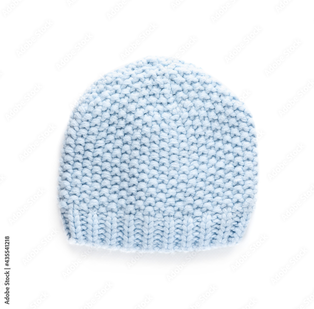 Childrens hat on white background