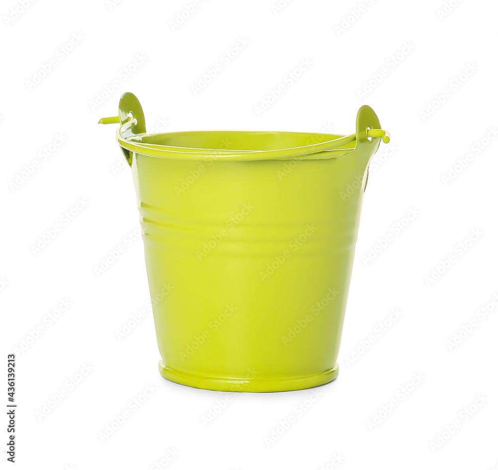 Color bucket on white background