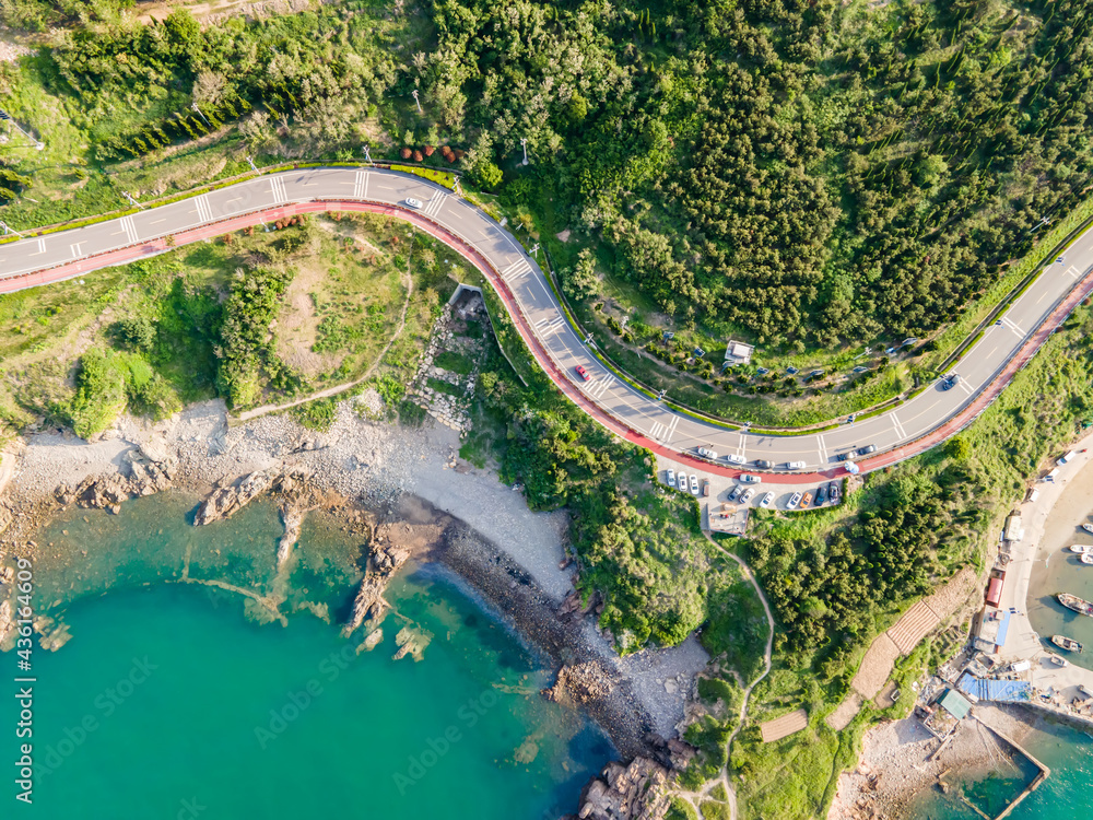 青岛西海岸海岛公路航拍