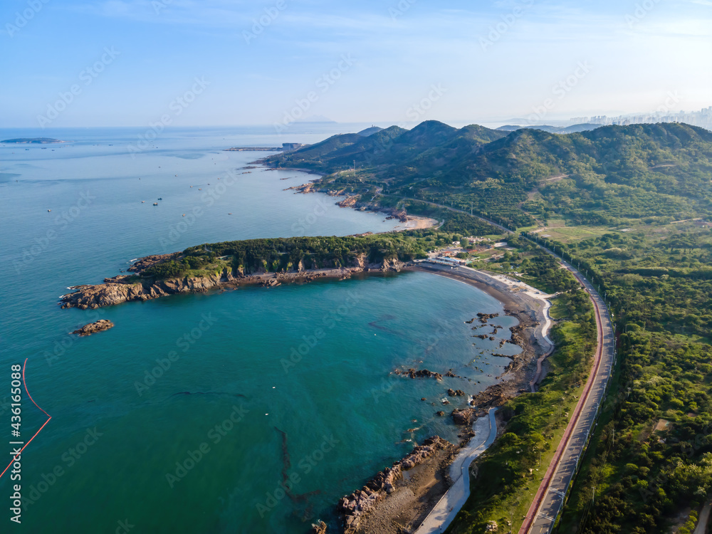 青岛西海岸海岛公路航拍