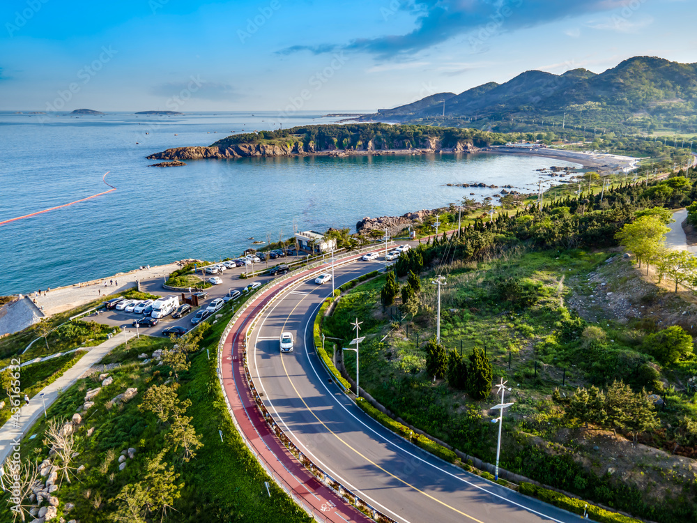 青岛西海岸海岛公路航拍