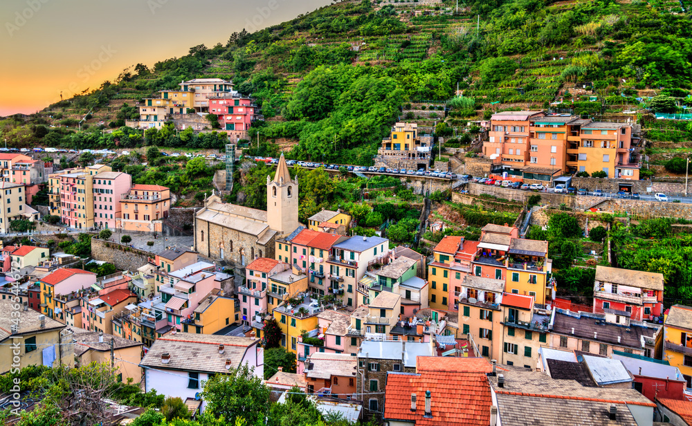 Sunset at Riomaggiore - Cinque Terre, Italy