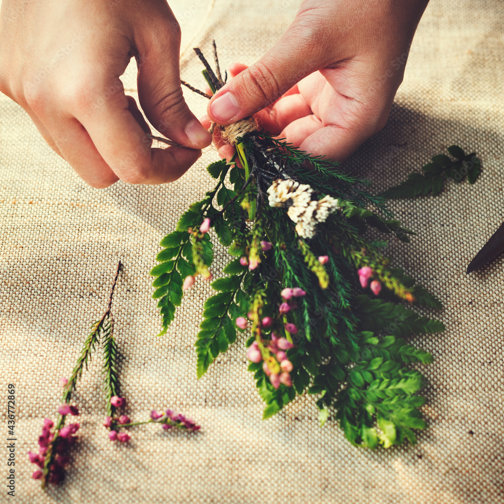 Flowers handicraft workshop