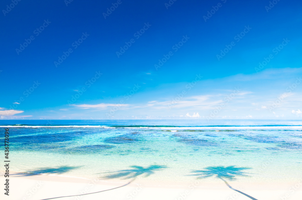 Tropical beach on Samoa