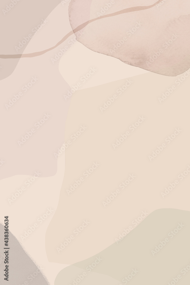 Neutral soft abstract watercolor background illustration