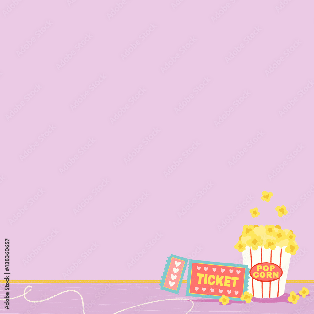 Movie date background iillustration