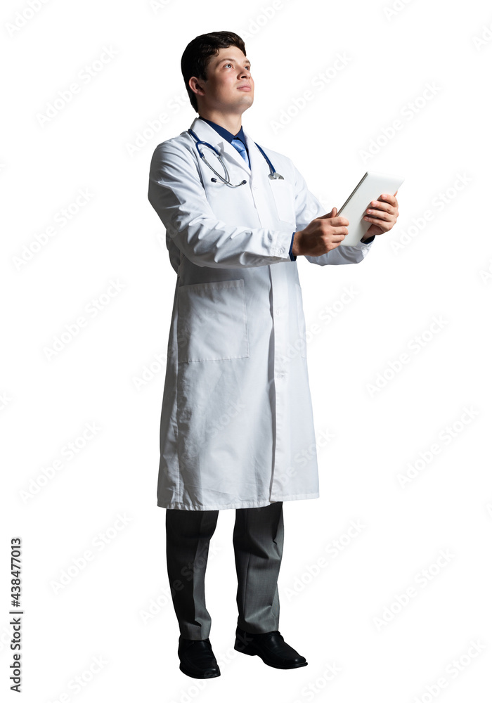 doctor with a tablet computer