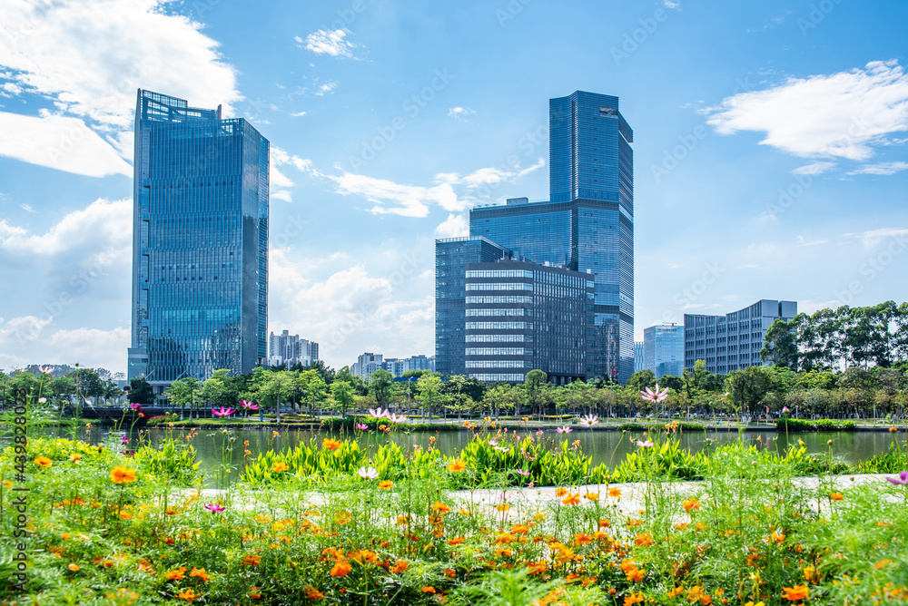 中国广州南沙自由贸易区城市景观