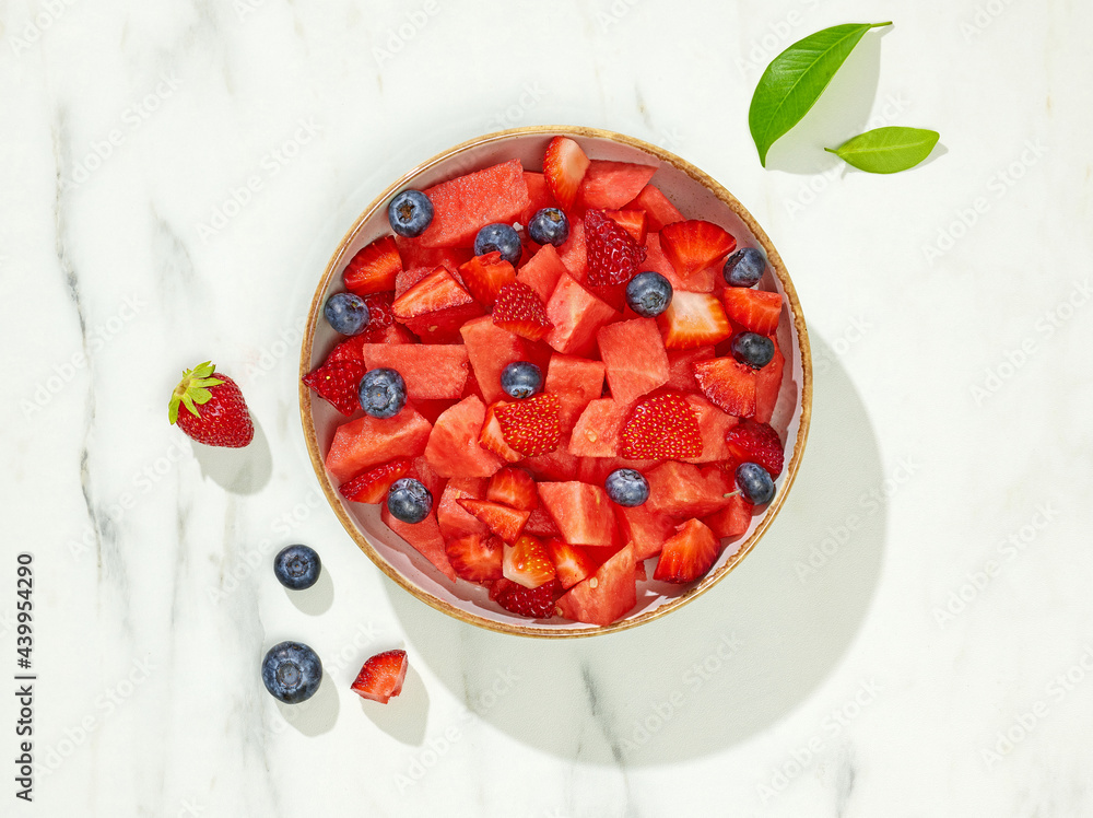 bowl of fresh fruit salad