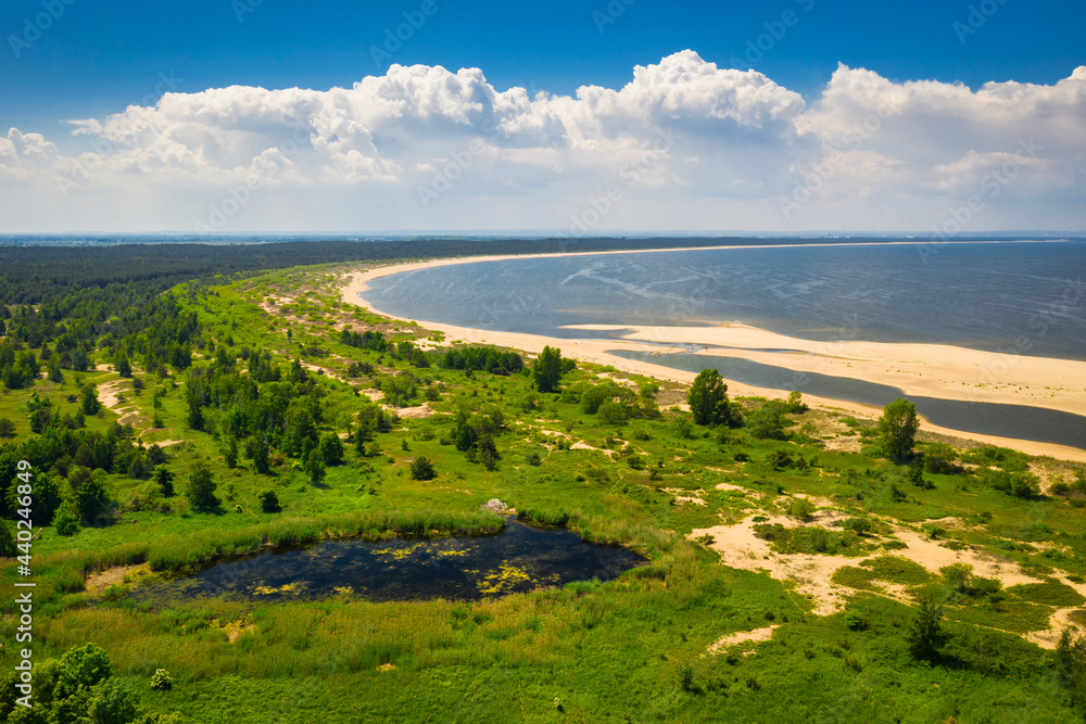 波兰Sobieszewo波罗的海海滩夏季美景