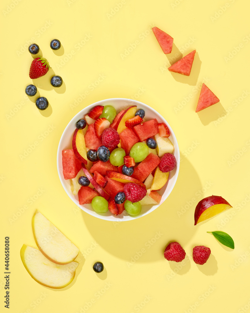 bowl of fresh fruit salad