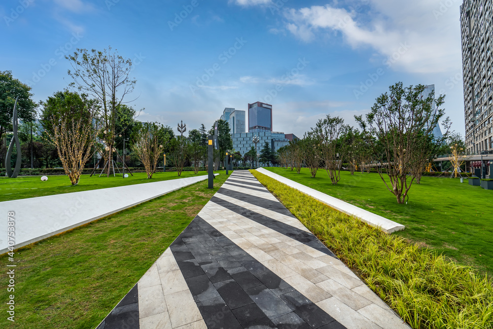 四川成都金融中心建筑景观街景