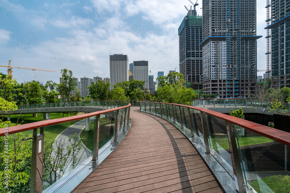 四川成都金融中心建筑景观街景