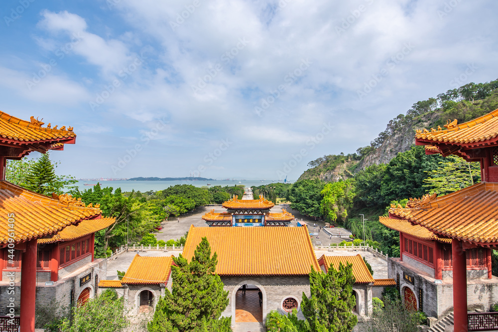 中国广州南沙天后宫古建筑景观