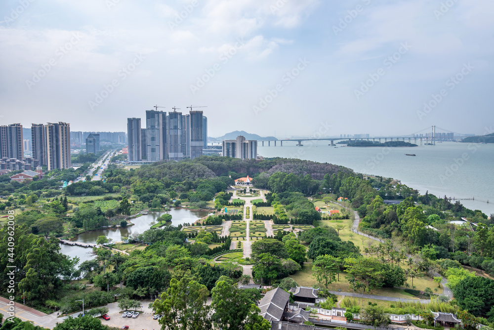 Cityscape of Nansha, Guangzhou, Guangdong, China