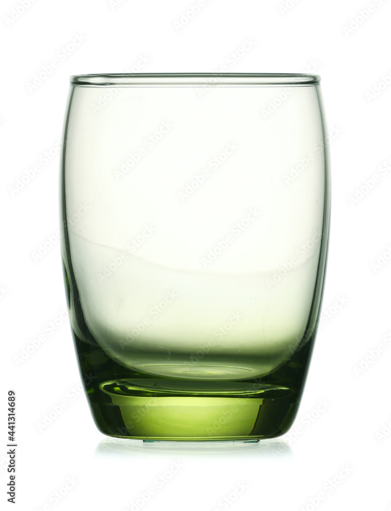 Beautiful empty glass on white background