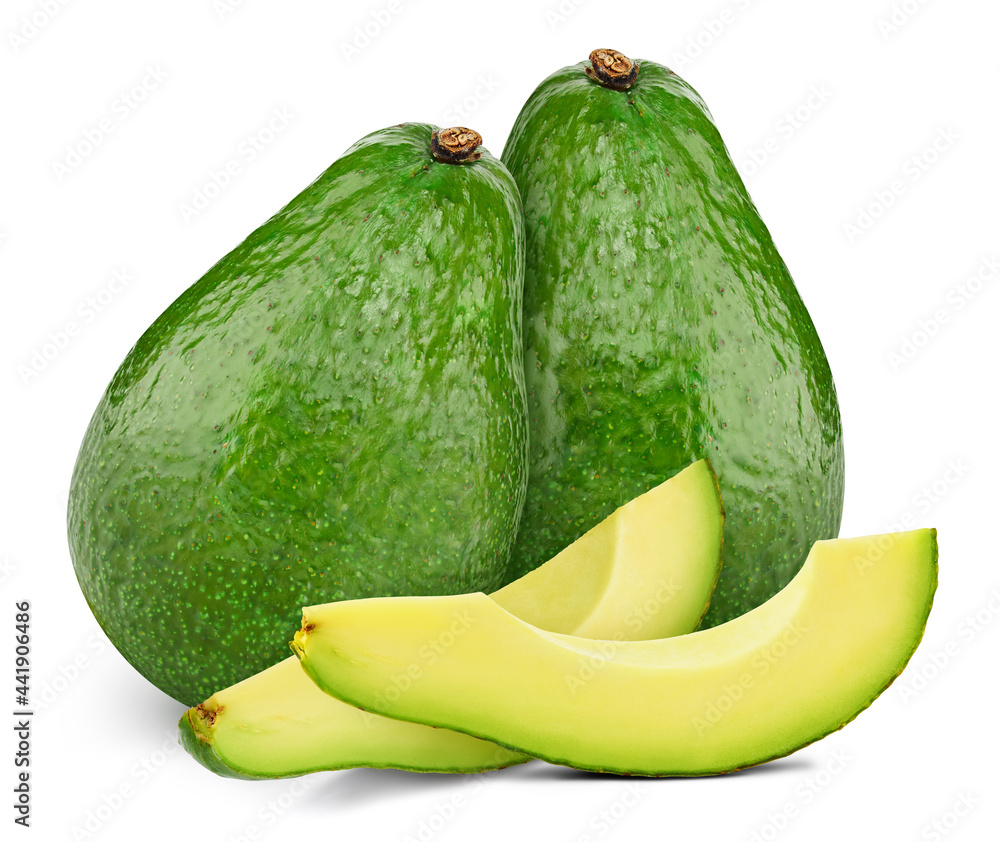 Avocado isolated on white background