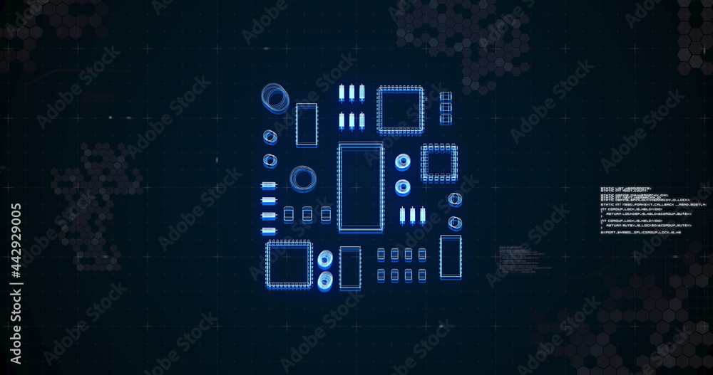 数字元素的图像复合移动和数据处理