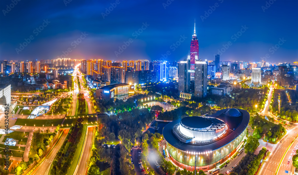 常州城市建筑景观夜景