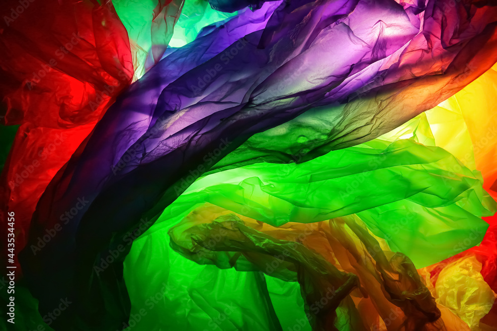 colorful plastic bag texture abstract background