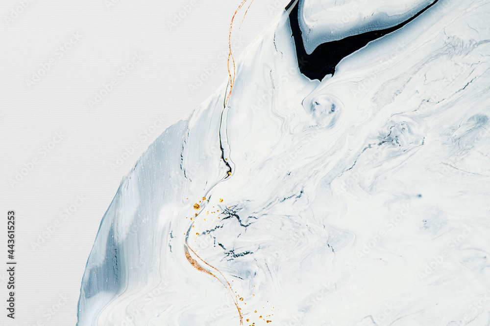 抽象的液体大理石白色背景手工实验艺术