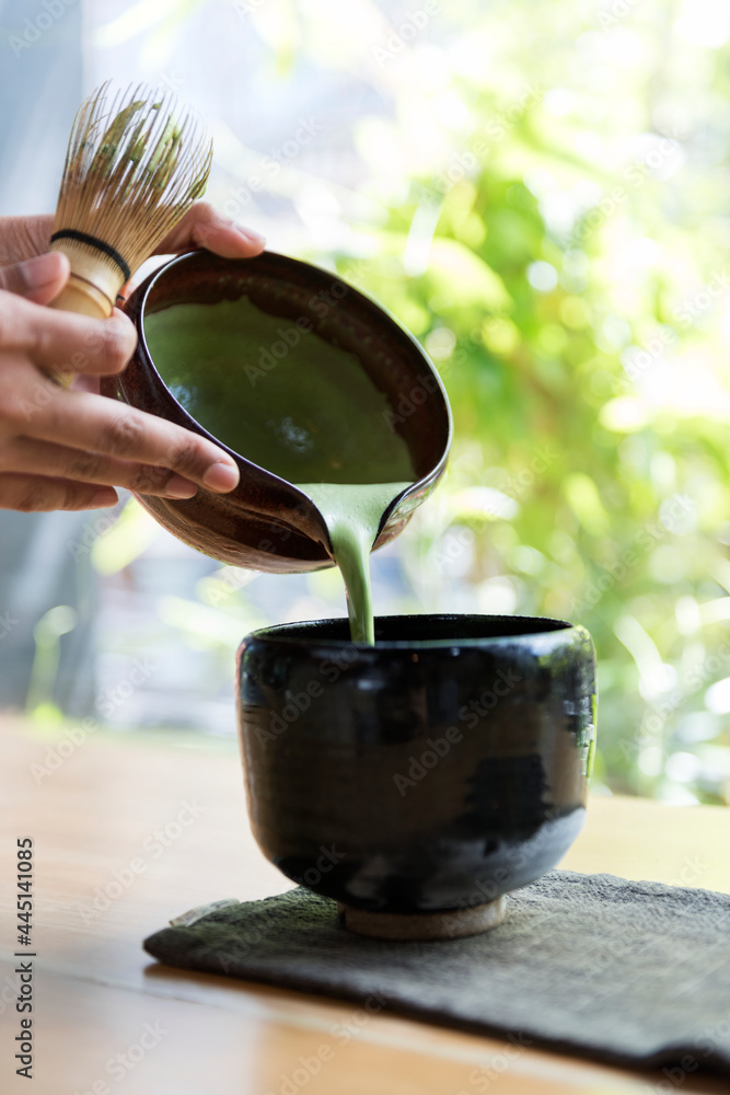 传统日本抹茶绿茶