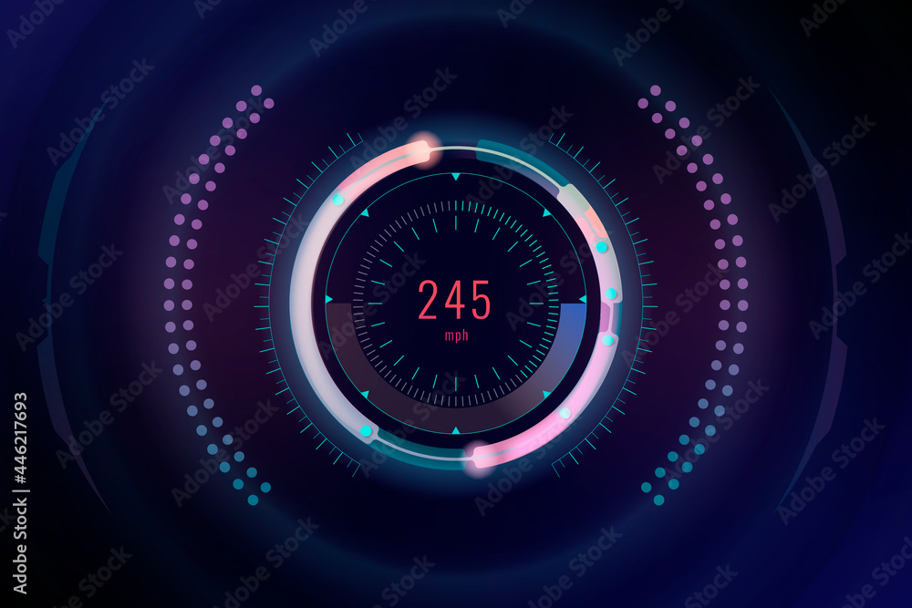 Velocity technology interface template design elements vector