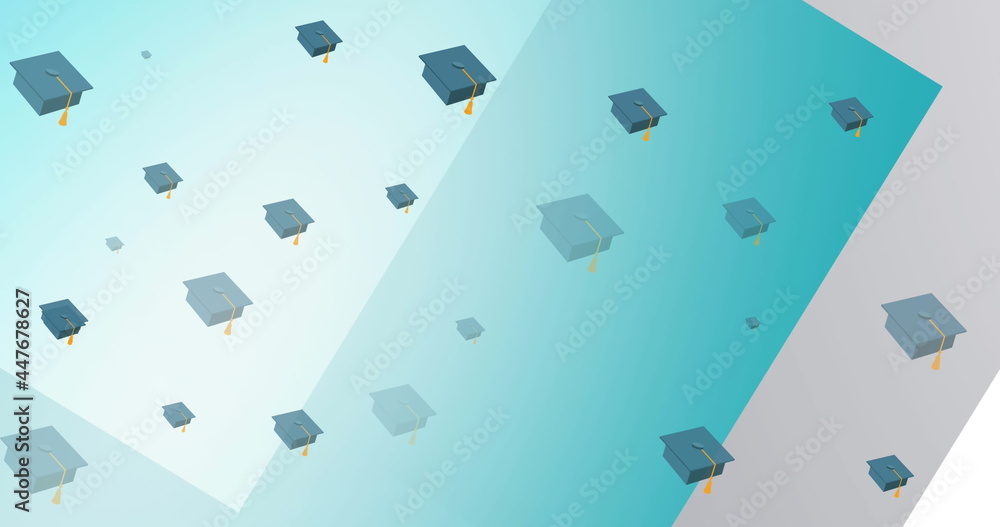 Image of back to school bargains text over school items icons on blue background