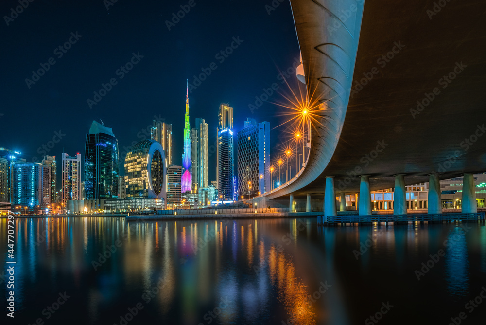 View of buildings, streets, beautiful in various angles in Du Bai.