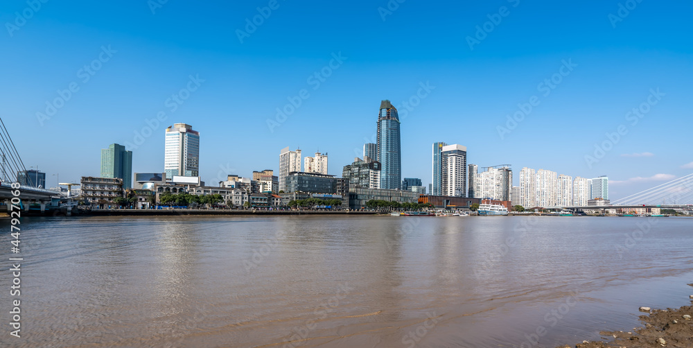 宁波三江口城市景观街景