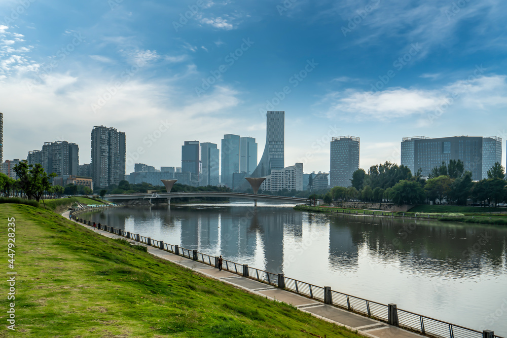 成都现代建筑街景