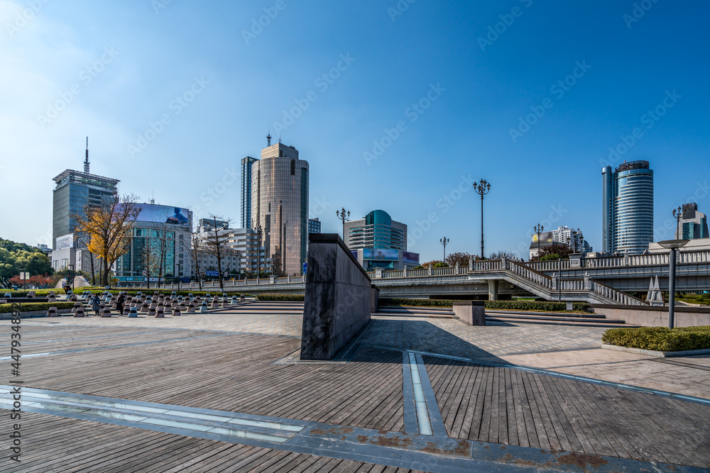 宁波三江口城市景观街景