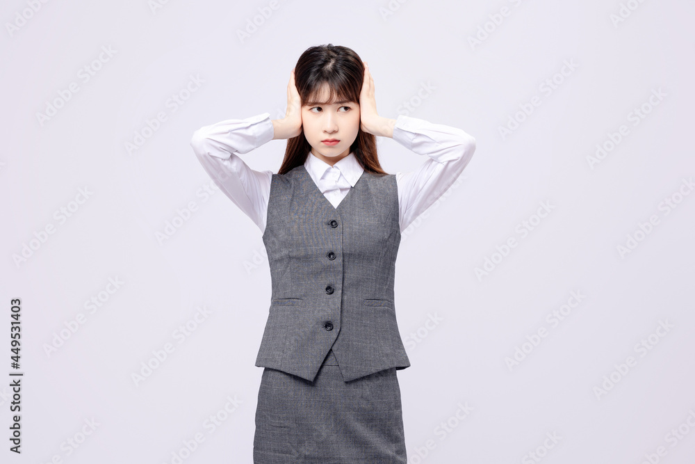 Asian beauty in professional suit