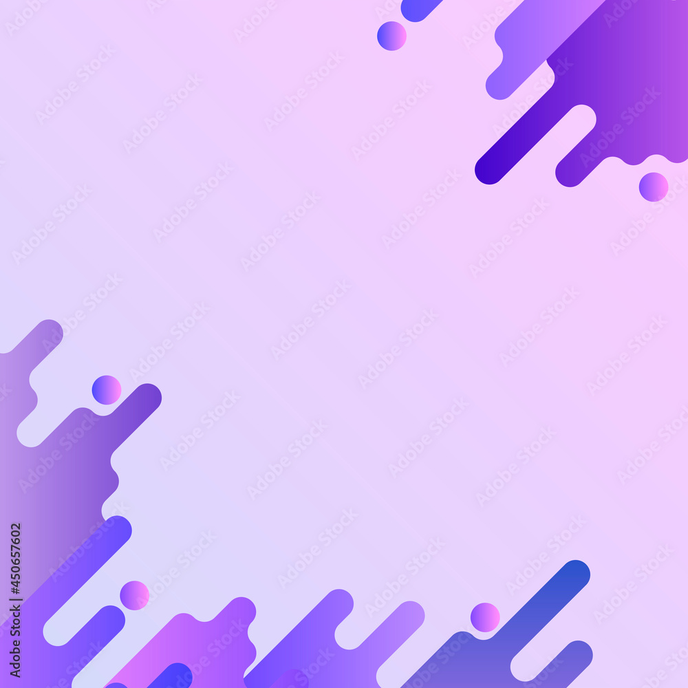 Purple fluid background frame vector