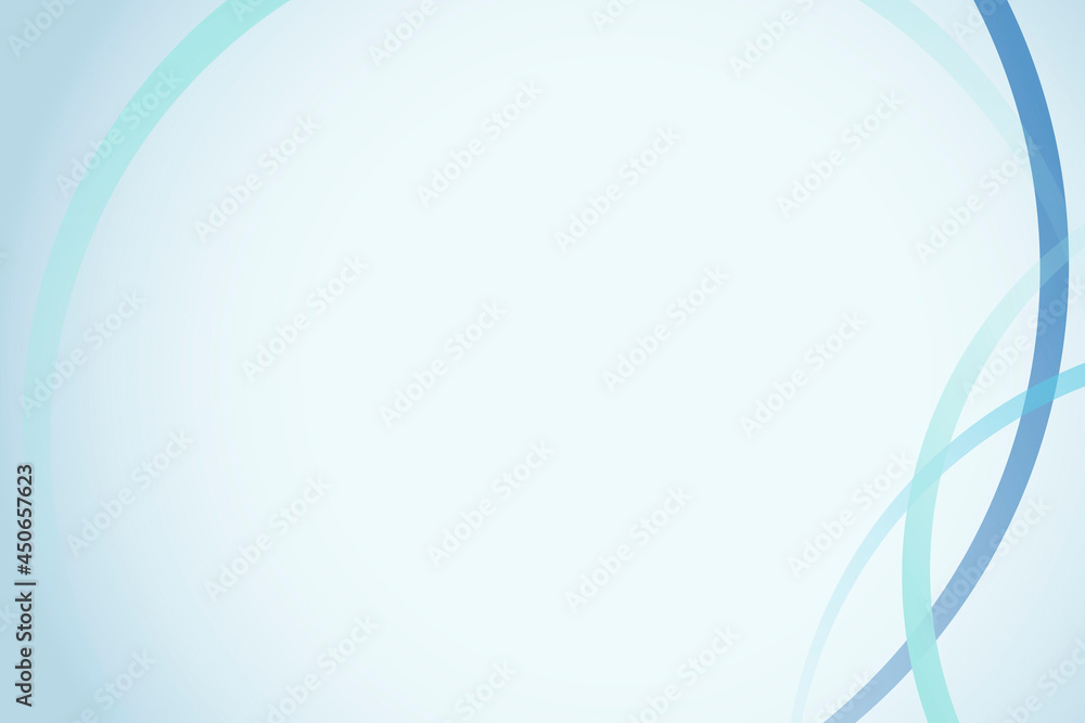 Blue curve frame template vector