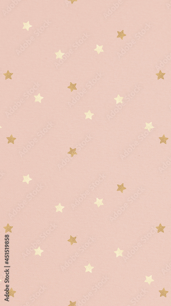 Shimmering gold star patterned background