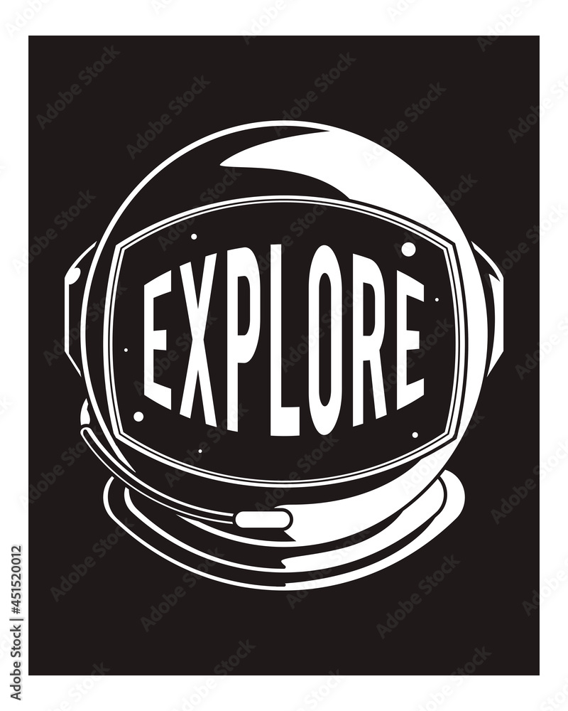 Explore astronaut illustration wall art print and poster.