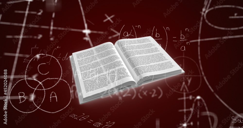 Book against mathematical equations